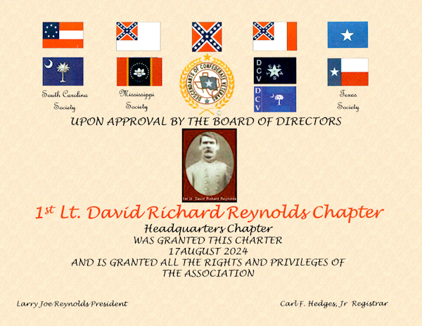 1st Lt. David Richard Reynolds Headquarters Chapter